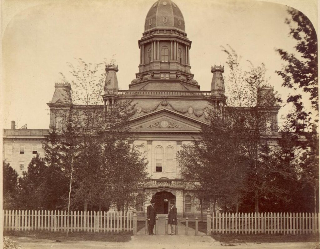 University Hall, the main building on campus during Mary Graham's education.